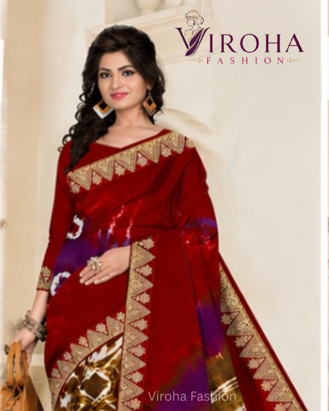 Rangoli Mull Mull Saree(Multicolor)