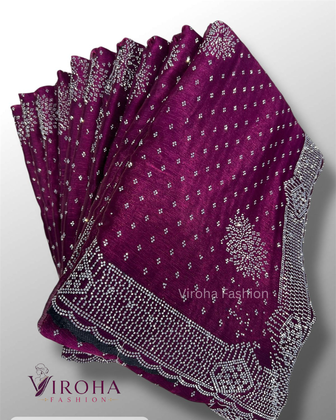 Self Design Baluchari Georgette Saree (Purple)