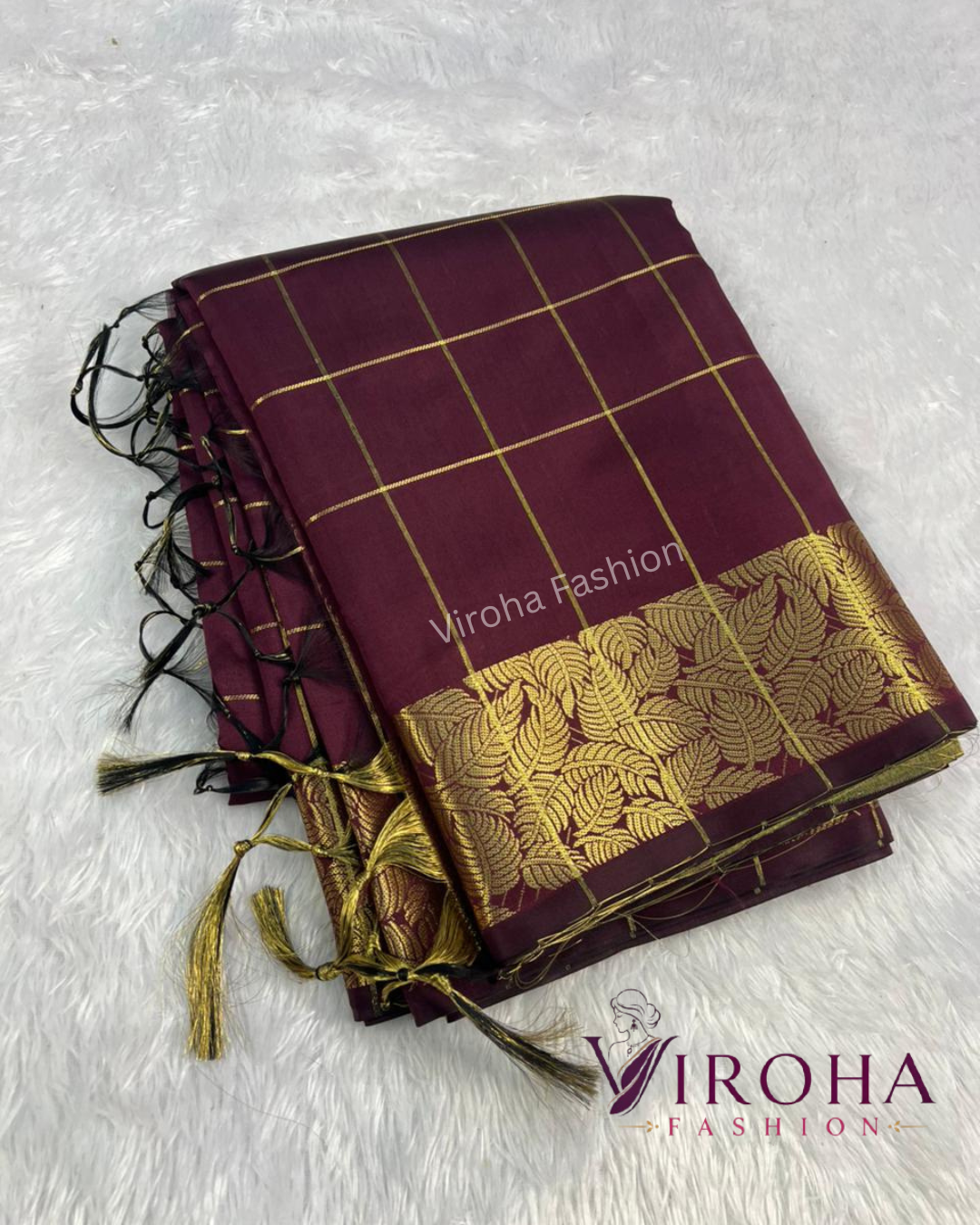 Soft Skill Saree(Maroon)